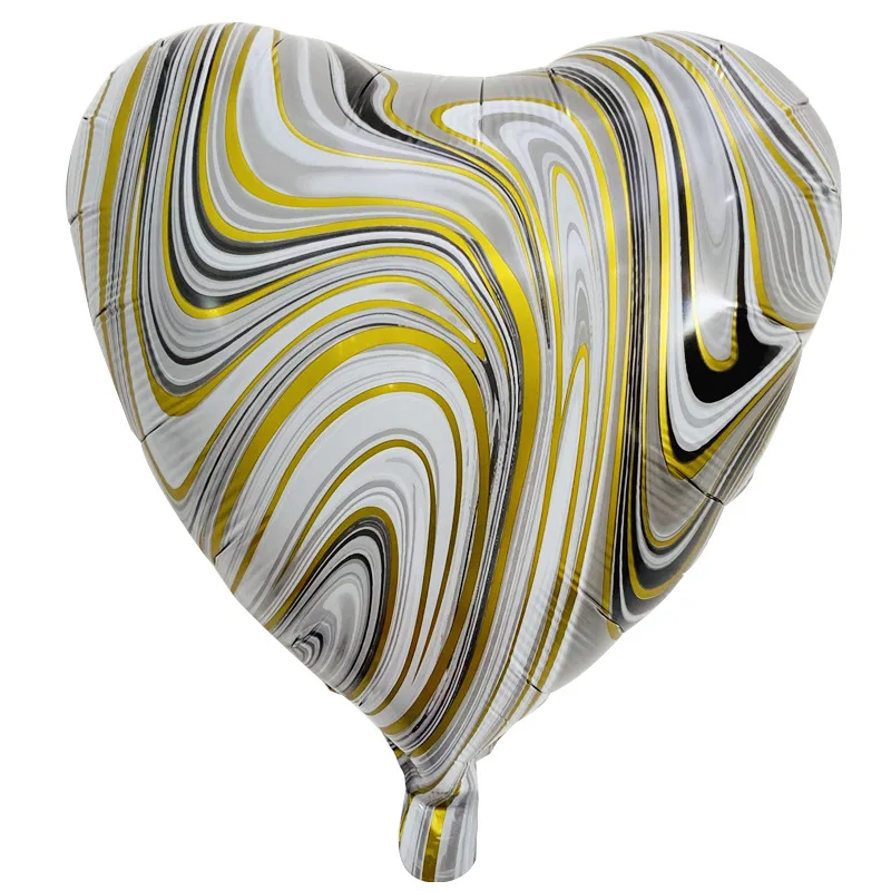 18 inch agate love peach heart balloon birthday party decoration