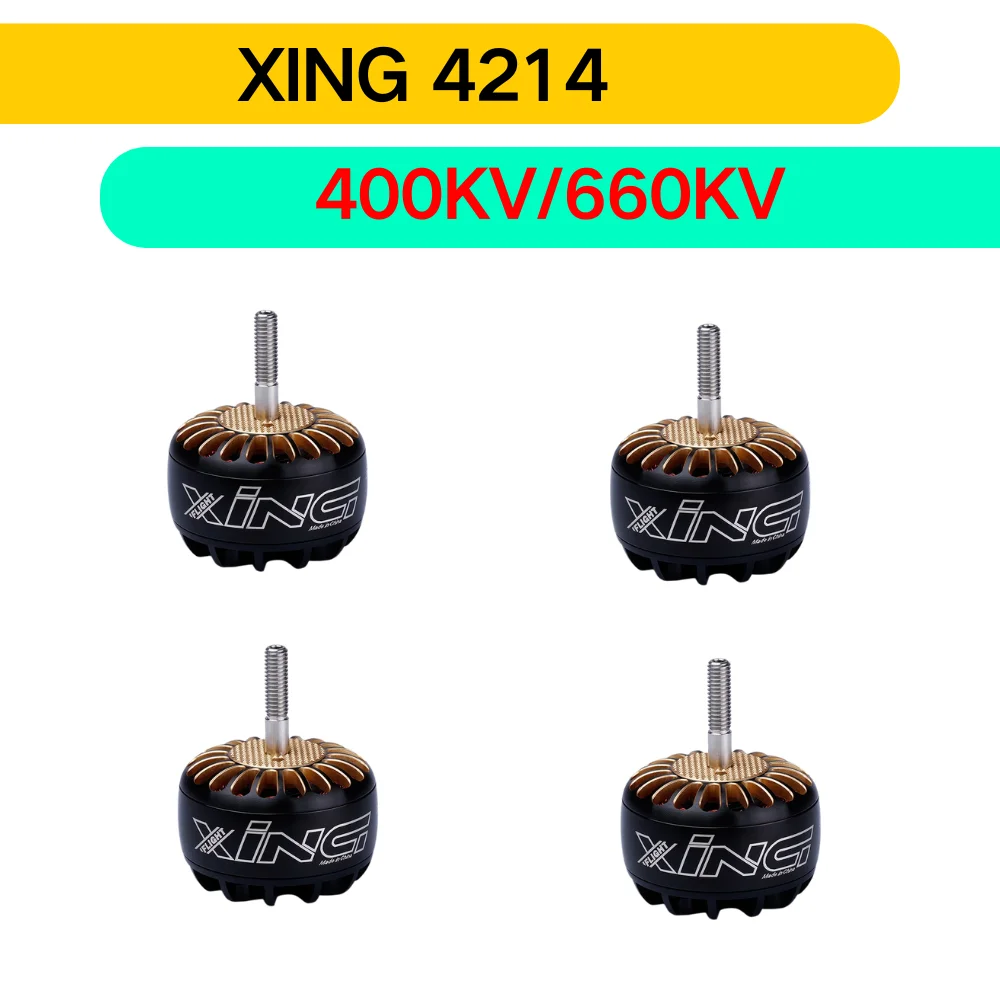 

IFlight XING T4214 4214 400KV / 660KV 3-8S X-CLASS Brushless Motor compatible 14/15/16inch Propeller for iX15 X-class FPV Drone