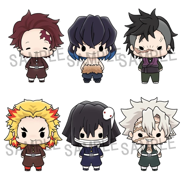 

Anime Demon Slayer Rengoku Kyoujurou Shinazugawa Sanemi Iguro Obanai Cosplay Accessory Garage Kits Mini Figurine Model Ornament