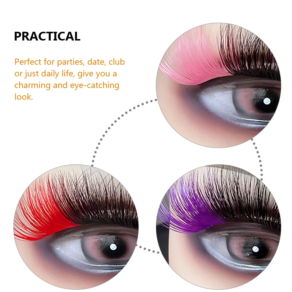 

Colored Eyelashes False Lashes Daily Life Multi Layer Halloween Faux Extensions Thick LongerSexy Eye Makeup