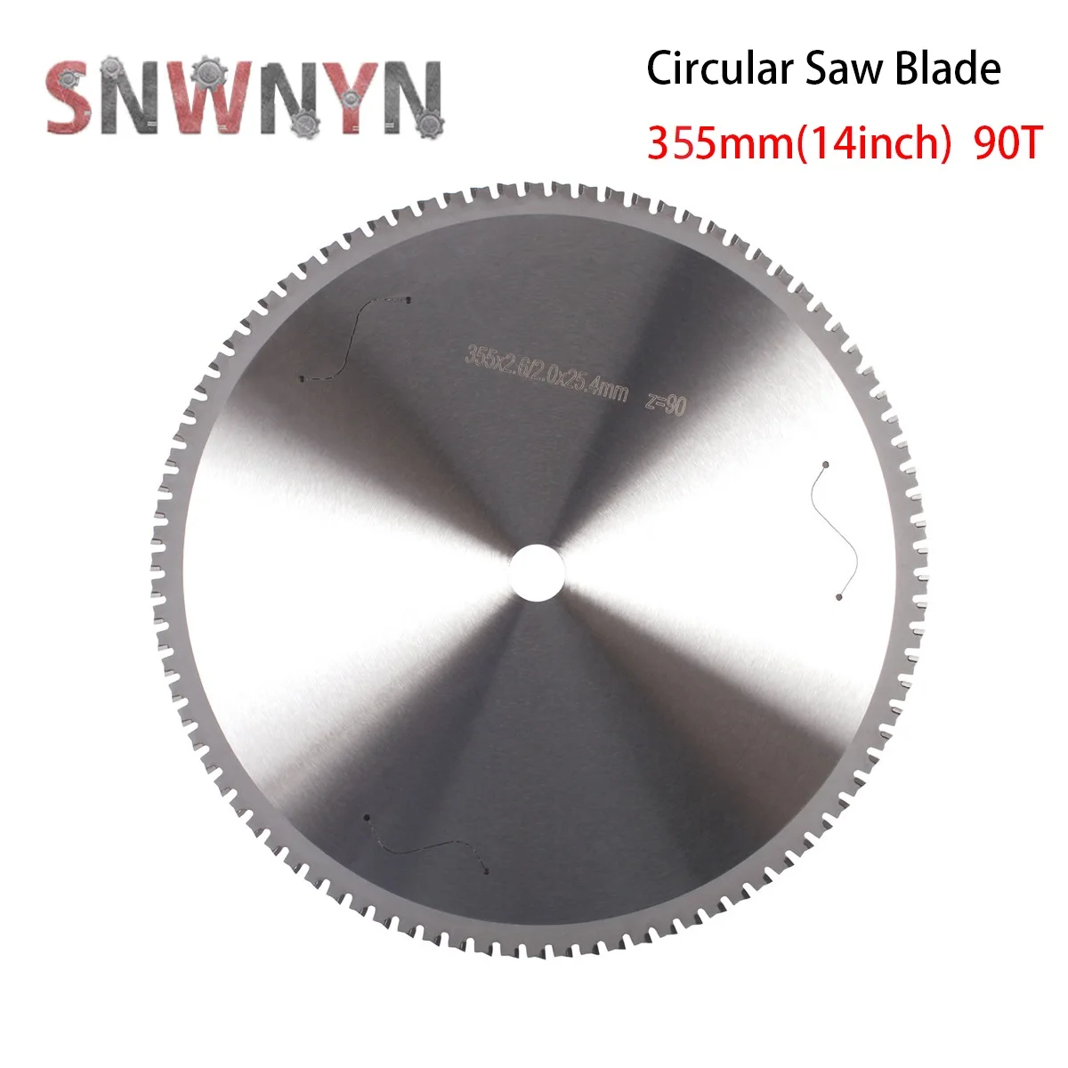 355mm 14inch Metal Cutting Blade 90T Circular Saw Blade For Aluminum Iron Steel Metal Cutting Carbide Saw Blade