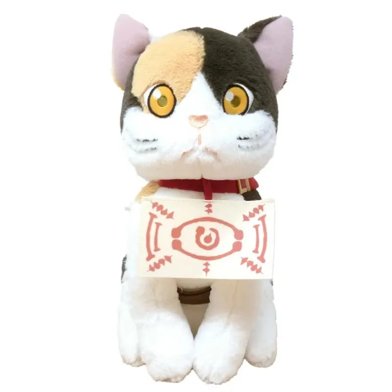 Cute Anime Demon Chachamaru the Cat Plush Kids Stuffed Animals Toys For Children 33CM