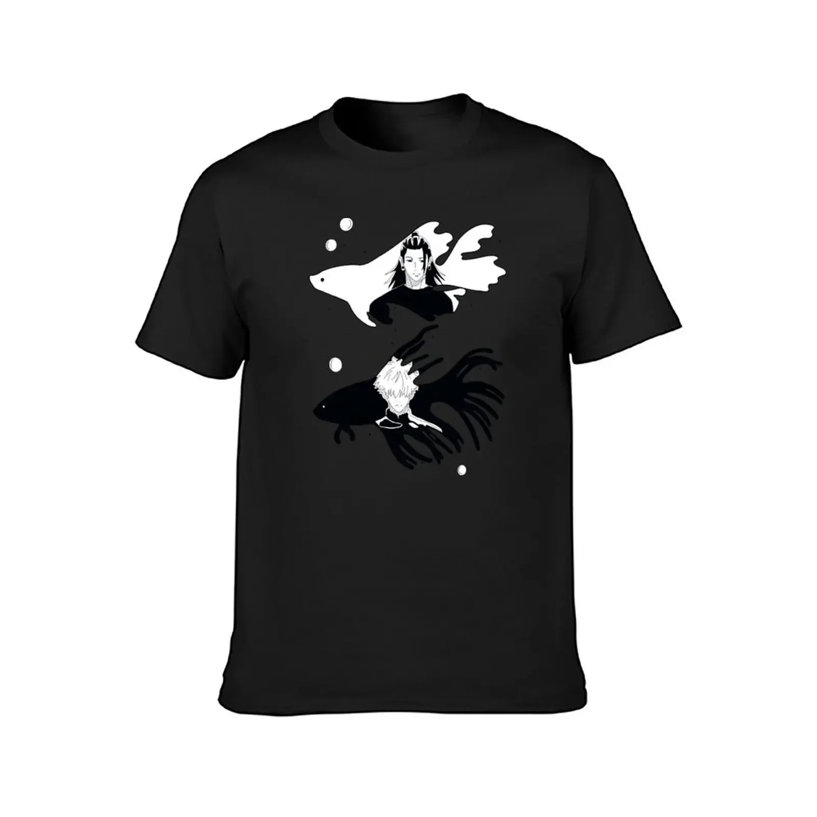 Gojo and Geto betta fish T-Shirt vintage anime shirt sublime plus size tops t shirts for men graphic