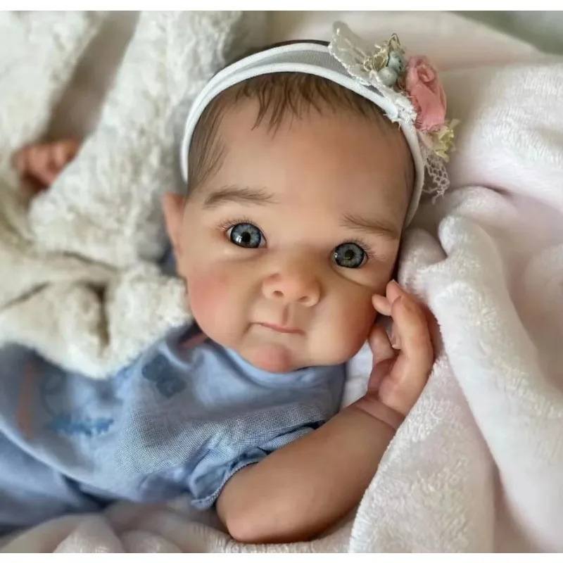 18inch Reborn Doll Kit Bettie Unpainted DIY Blank Doll Parts with Cloth Body Handmade Doll Kit Bebe Reborn Куклы Реборн