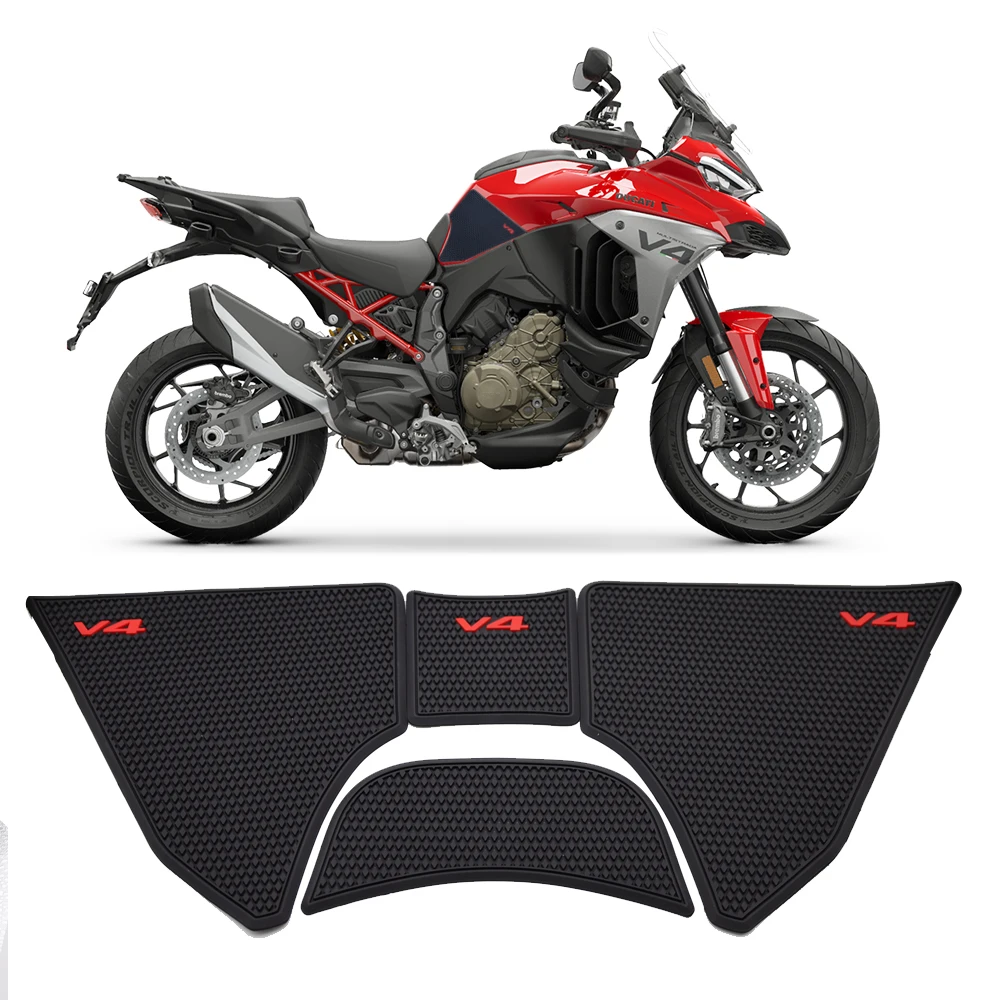 Motorcycle Tank Traction Pad Anti Slip Sticker Gas Knee Grip Protector New for Ducati Multistrada V4 S V4S RS 2021 - 2025