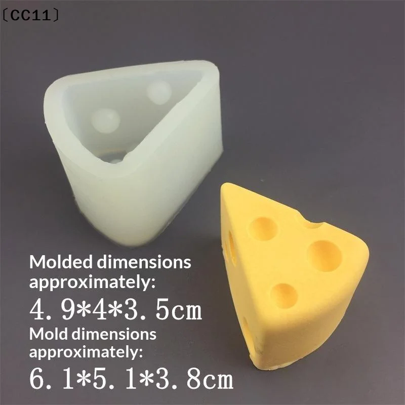 Cute Cheese Silicone Mold Non-Stick Fondant Cake Tray Chocolate Ice Cube Soap Making Mold Food Grade DIY〔CC11〕
