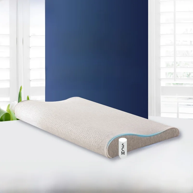 

Low Profile Ultra-Thin Soft Memory Foam Pillow Ne Support Sp Aid Children's Small Size Core Cotton Rectangular aped