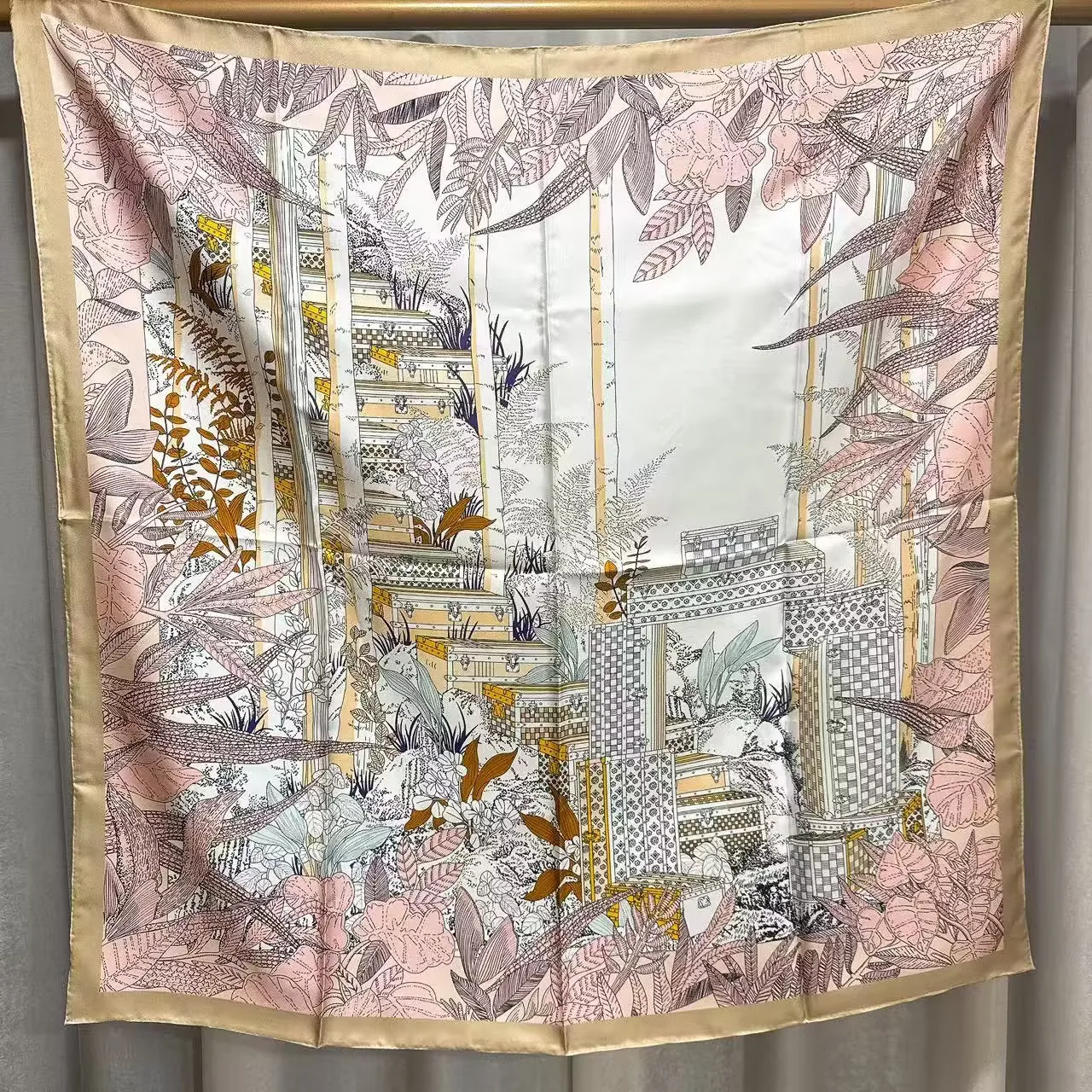 وشاح حريري 90 سنتيمتر شالات والأوشحة الفاخرة المصممين رئيس حقيبة الديكور هدية الكريسماس الملابس والاكسسوارات