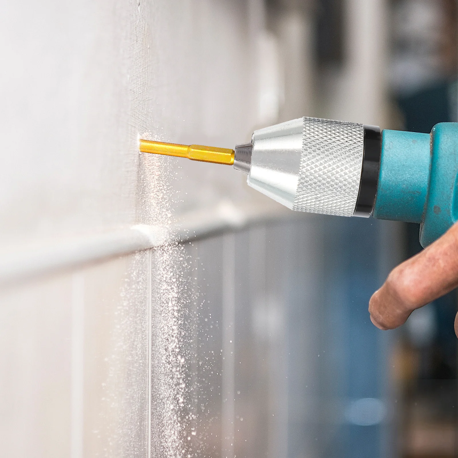 

2Pcs Drill Chuck Fast Change Converter Adapter Release for Drills Cordless Power Screwdrivers Garage Home Use