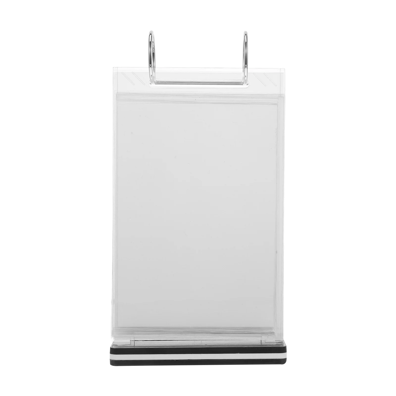 Supporto per cartello espositore per menu con supporti per poster per segnaletica base per rack di archiviazione da tavolo in ferro PVC