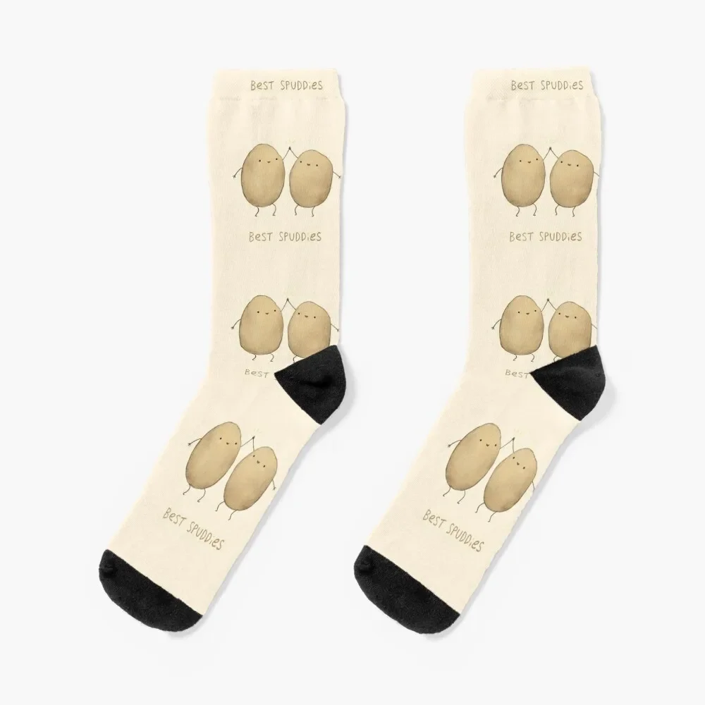 

Best Spuddies Socks Non-slip heated kawaii Women Socks Men's