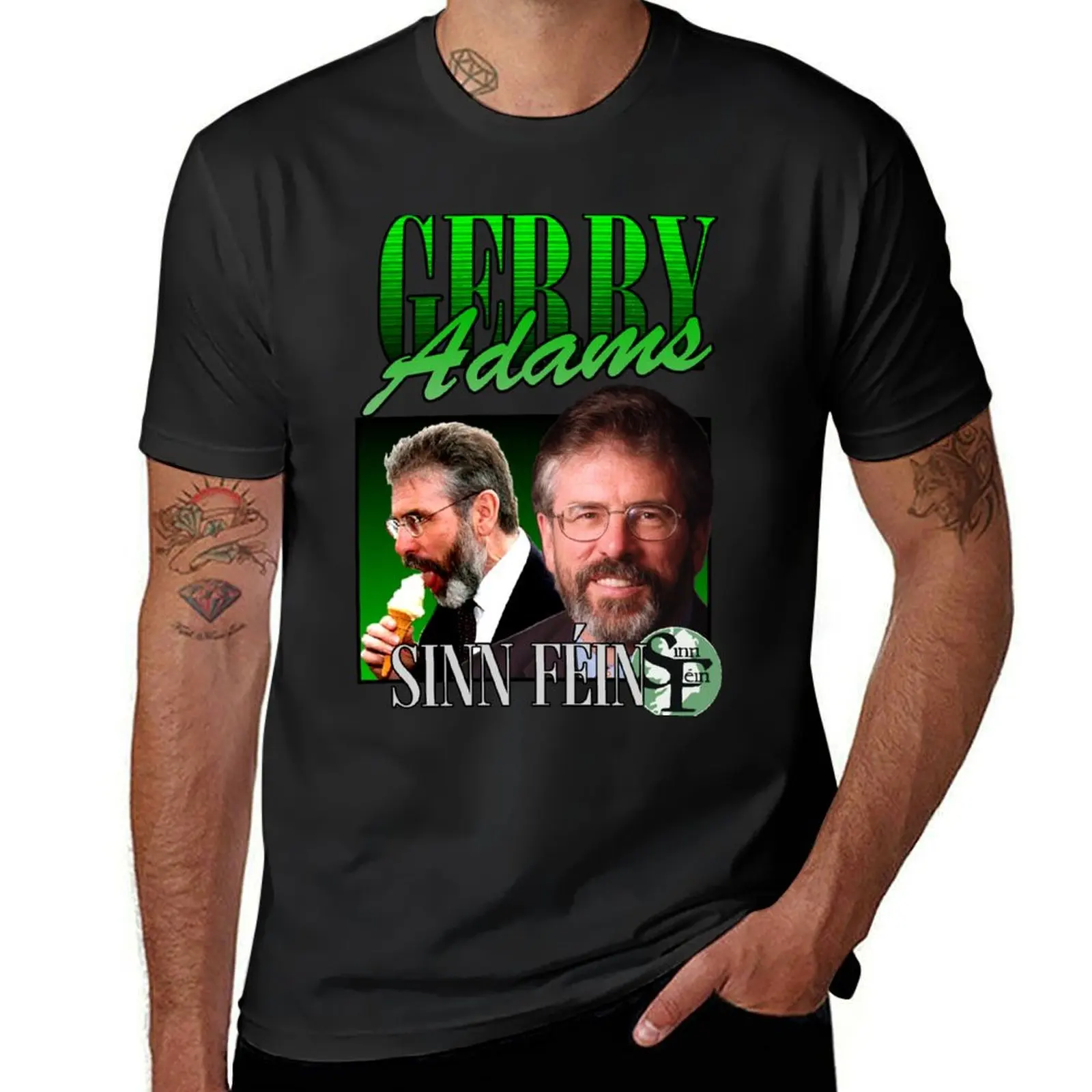 

Gerry Adams Sinn Féin Vintage T-Shirt custom t-shirts tees cute tops man clothes Men's t shirts