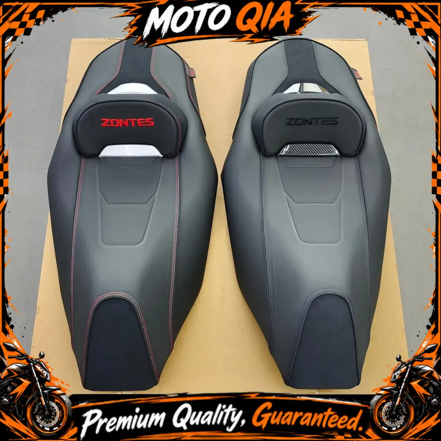 【High Quality​】Non-destructive installation seat upgrade for ZONTES 125X/150X: softer cushioning and added lumbar support.