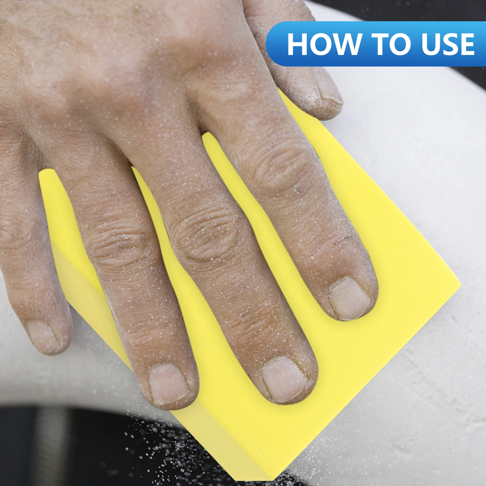 

Practical Polishing Block Tile Glass Trimming Tool Pad Yellow High Elastic Sponge Hand Sanding Pads