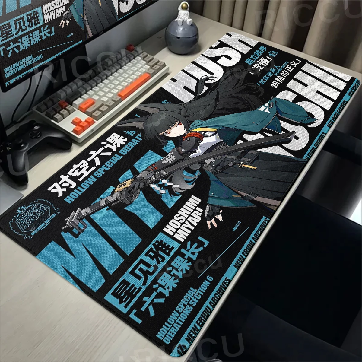 Zenless Zone Zero MousePad ZZZ Gaming Mousepad Nicole Ellen Zhu Yuan Hoshimi Miyabi XXL Mousemat Extended Mat Office Accessories