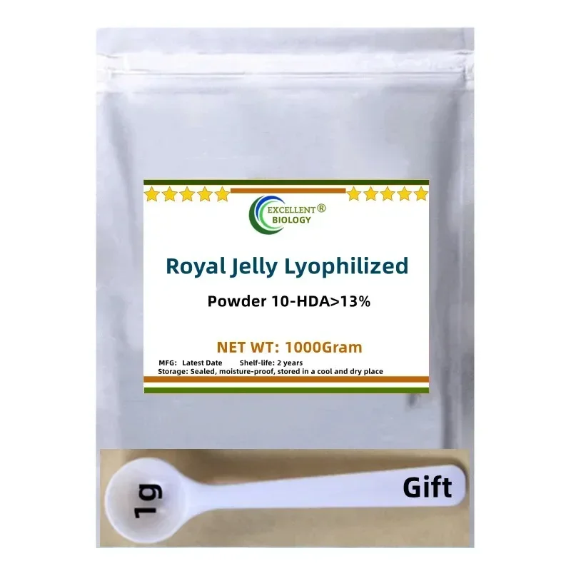 50g-1000g Royal Jelly Lyophilized 10-HDA13%,Free Shipping