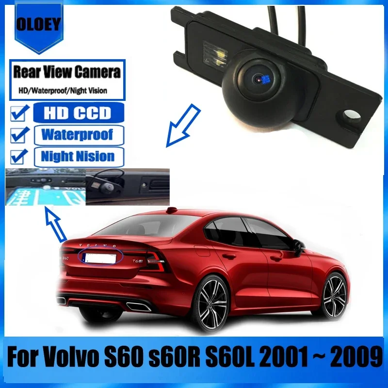 

Автомобильная камера заднего вида для Volvo S60 s60R S60L 2001 ~ 2009 HD CCD ночного видения камера заднего вида для парковки HD ночного видения