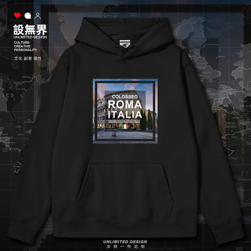 

Rome, Italy Colosseum mens hoodies hoodie sweatshirt fashion streetwear sports sporting jerseys men Coat clothes autumn winter