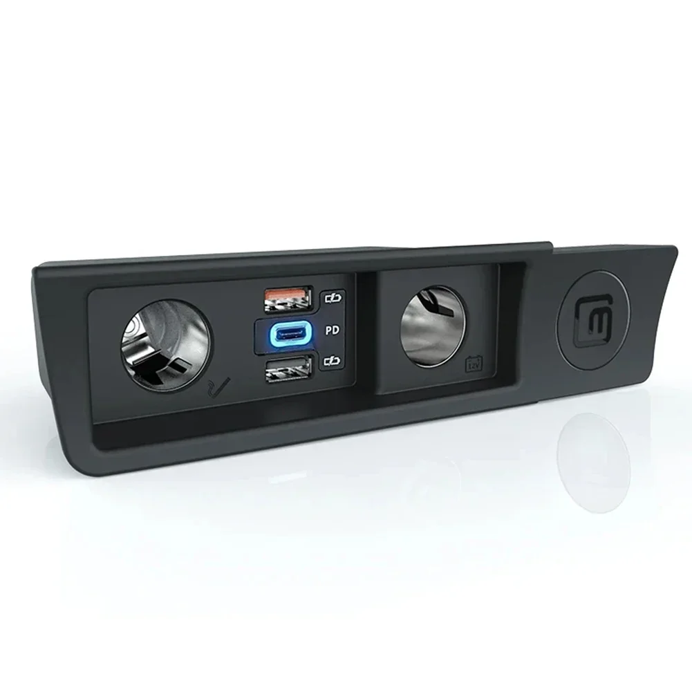 For R36 For B7 For CC 2009-2016 Car Charger Socket TYPE-C Port Charger In Car Black 1 TYPE-C Port No Voltage Display 22.5W Power