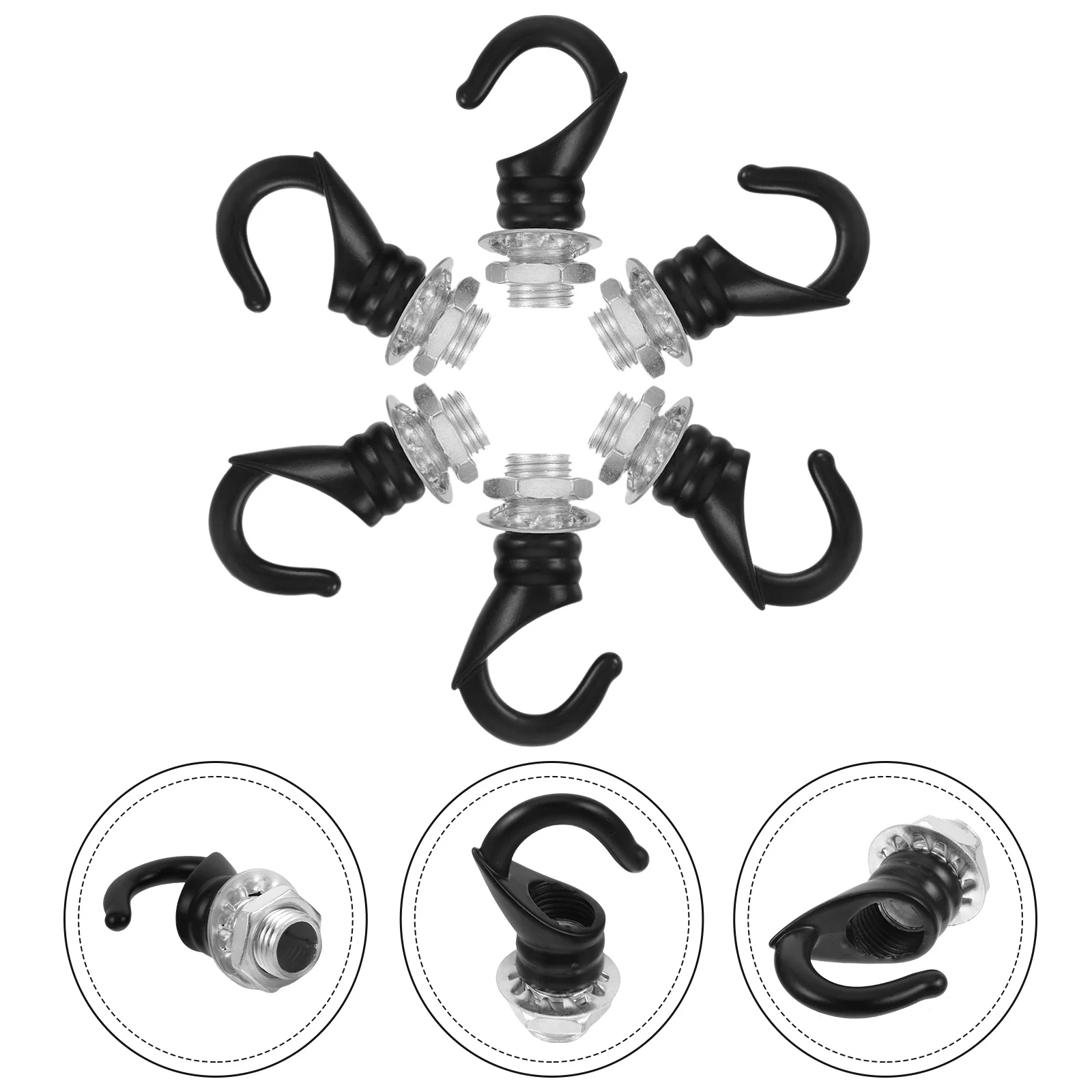 

6pcs Open Heavy Duty Hanging Light Fixture Parts Alloy Chandelier Hooks for Ceiling Lamp Hanging Light Hooks Hardware