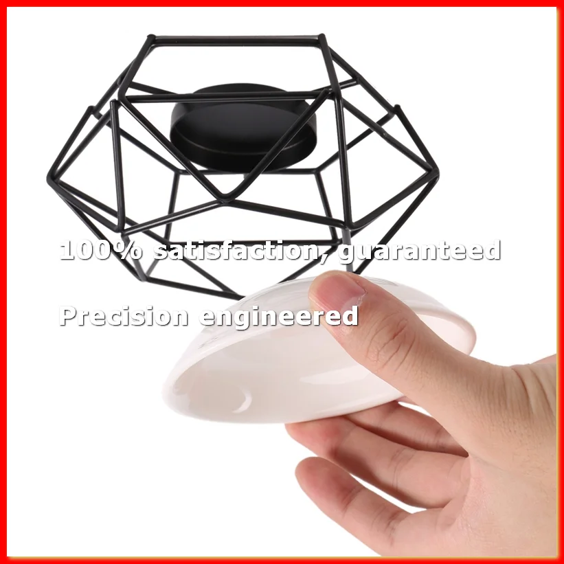 ●Delicate Romantic Ceramic Tealight Candle Holder Oil Burner Aroma Diffuser Furnace Home Decoration Stylish Design