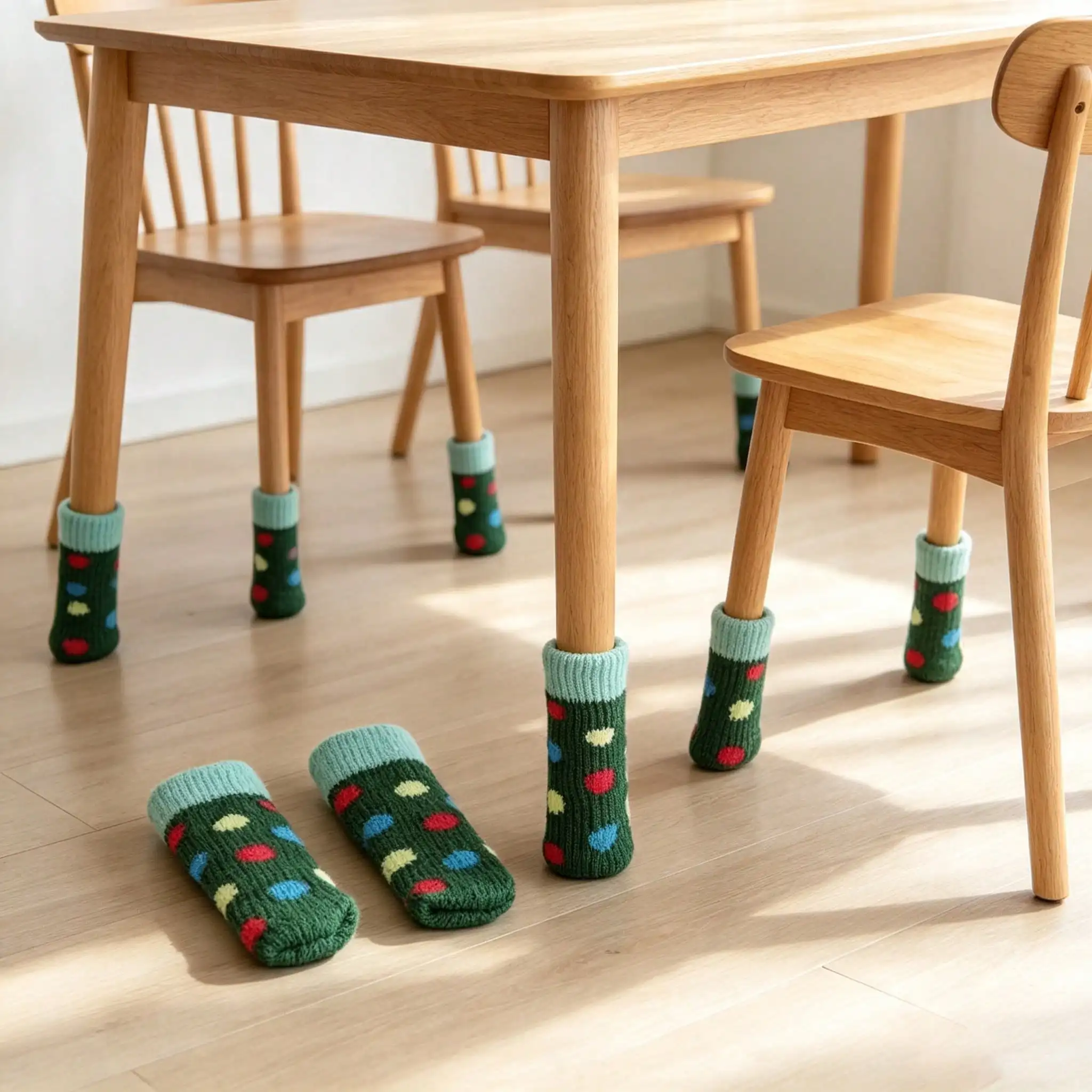 YITAPE 14Pcs Elastic Chair Leg Caps, Thick Noise Reduction Floor Protector Pads for Multi-Size Stool Legs