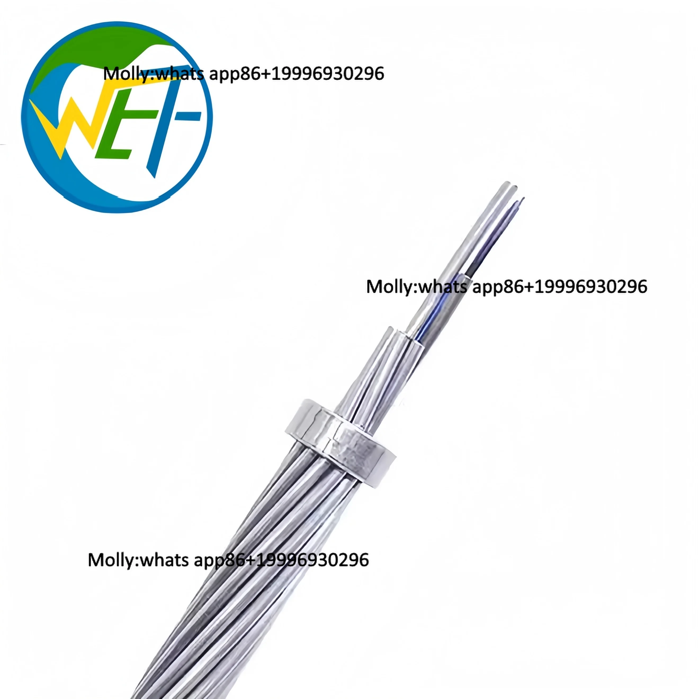 OPGW  40mm2 High Voltage  2 4 6 8 12 24 48 96 144 Core Single-mode Optical Cable for Power Communication Optical Fiber Cable