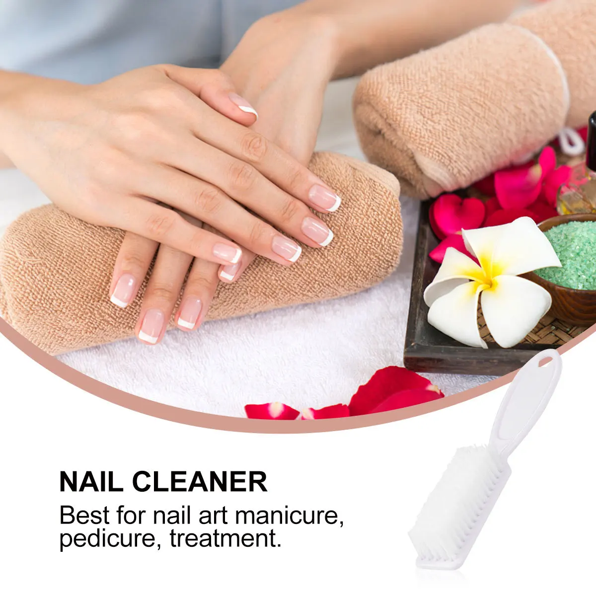 6 قطعة فرشاة مانيكير بلاستيكية محمولة لمسمار الفن مانيكير باديكير مسمار فرشاة الغبار علاج أدوات إزالة الغبار