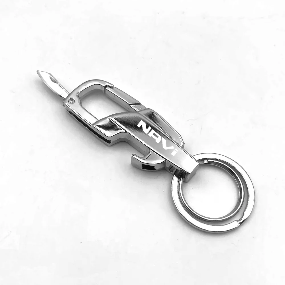 For HONDA NAVI series Titanium Motocar KeyChain Super Lightweight Titanium EDC Tool Keychain Hanging Buckle Motorcycle Key Chain