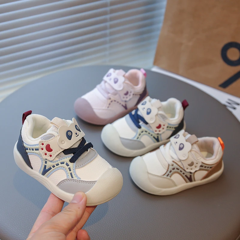 

Toddler Baby Kids Fashion Design Walking Shoes Sneakers White Non-slip Casual Shoes Boys Girls Breathable Outdoor Sport Shoes