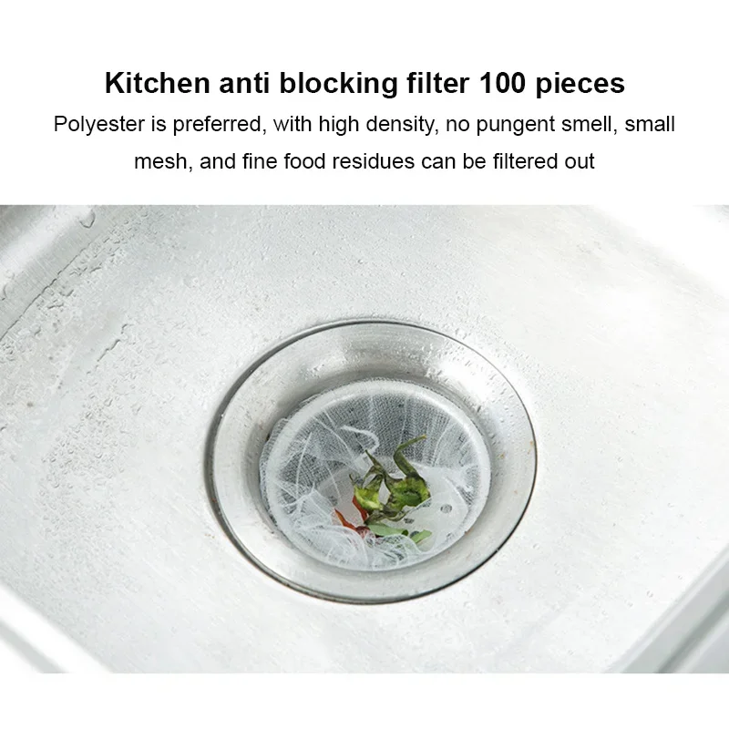 Newest Kitchen Sink Drain Hole Trash Strainer Mesh Disposable Garbage Bag Bathroom Kitchen Waste Bin Filter Bag Wast