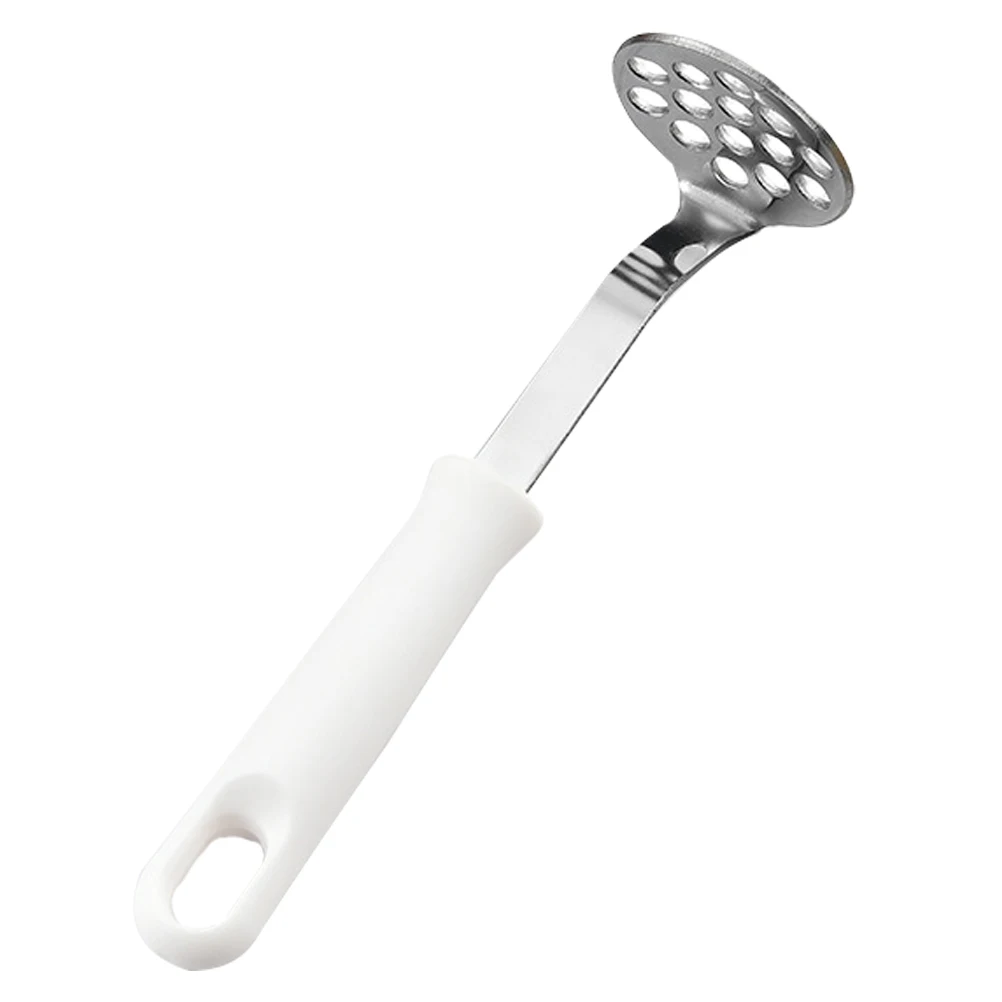 

1pcs Potato Masher Stainless Steel Large Pressing Surface Ergonomic Handle Easy Clean Kitchen Tool For Mashed Potatoes Pumpkin
