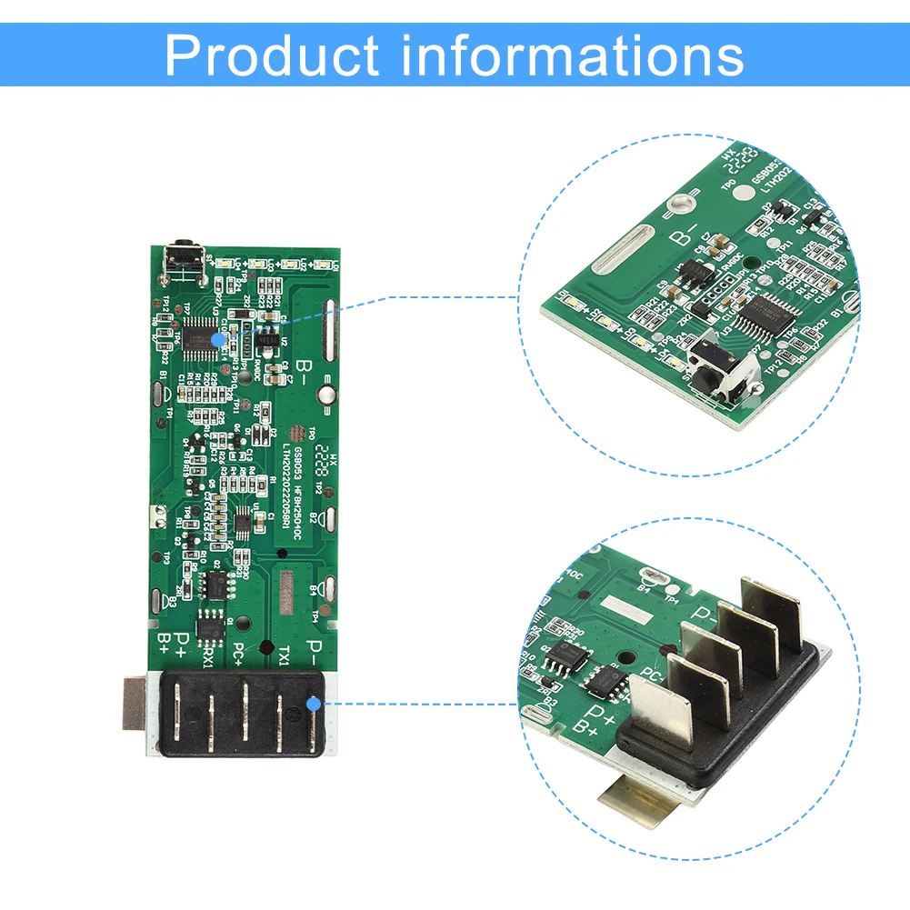 

Batteries Accessories Battery Shell Battery Case 18V 21700 BH15030 Circuit Board For Hoover Lithium Ion Battery