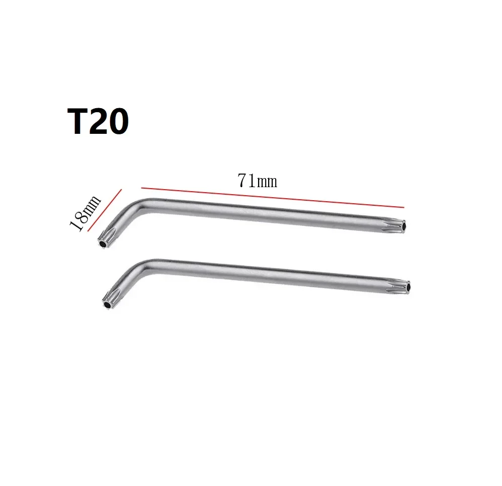 Destornilladores Torx de tornillo giratorio T30/T20/T25/T10/T15 2 vías 2 unids/set llave inglesa de tamaño pequeño aleación de acero doble cabeza