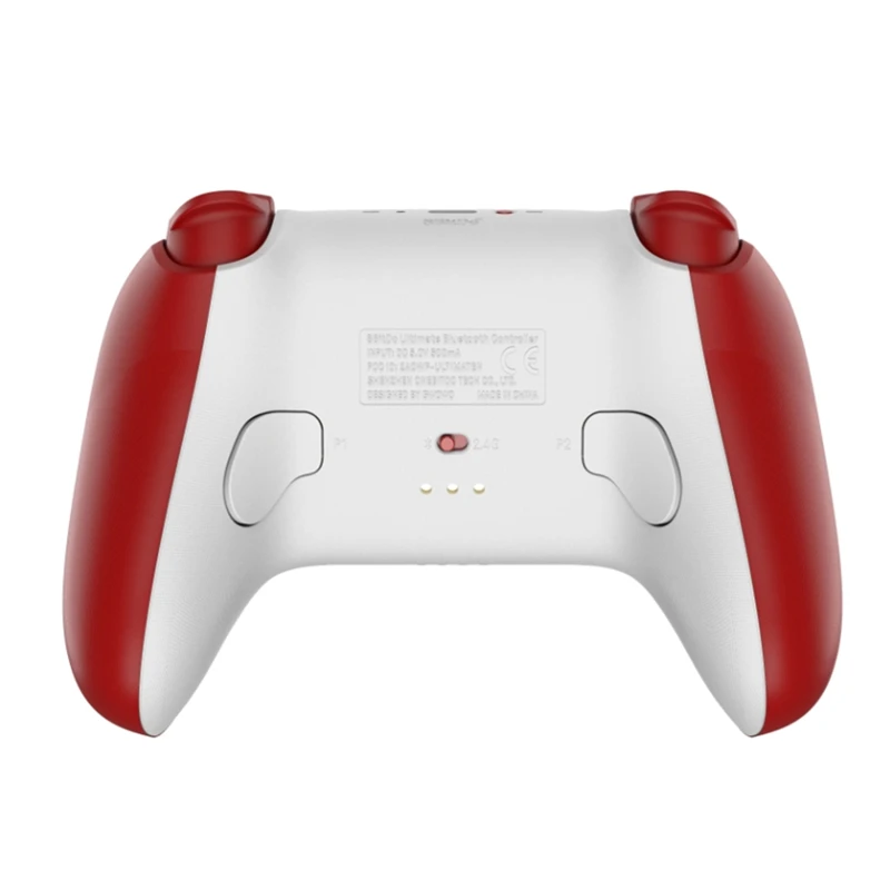 وحدة تحكم ألعاب بلوتوث لاسلكية 8BitDo Ultimate أزرق/أحمر مع لوحة ألعاب Hall Stick لجهاز Nintendo Switch، PC، Windows 10/11، Steam