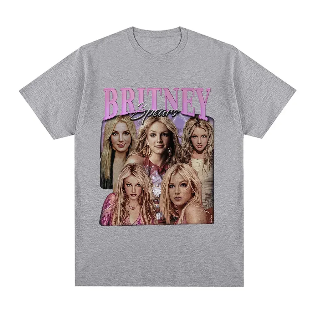 Britney Spears Fashion and Beautiful Pattern Women\'s T-shirt Harajuku Retro Short sleeved T-shirt Plus Size