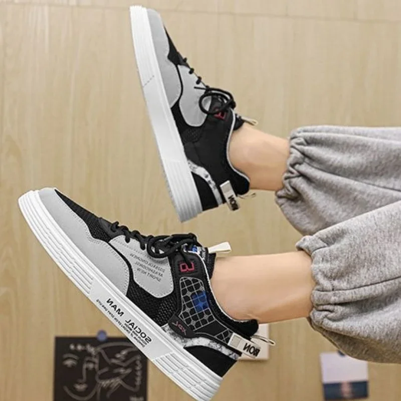 Männer Casual Sport Board Schuhe Britischen Stil Leder Arbeitskleidung Outdoor Walking Mode Stiefel Leichte Atmungsaktive 2025