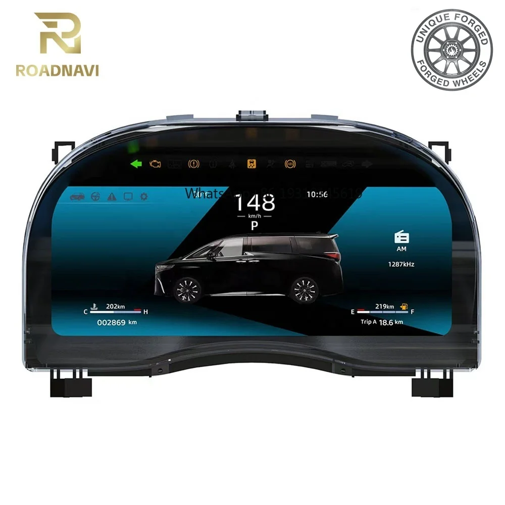 

26style BC RoadNavi Car Digital Cluster LCD Speedometer Instrument Dashboard for Toyota Alphard 20 Series 30 Upgraded 40 Series