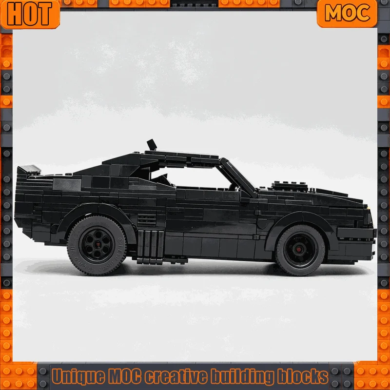 1221 PCS Post Apocalyptic Wasteland Muscle Car V8 Interceptor Building Blocks Custom MOC Puzzle DIY Assembly Display Toy Gifts
