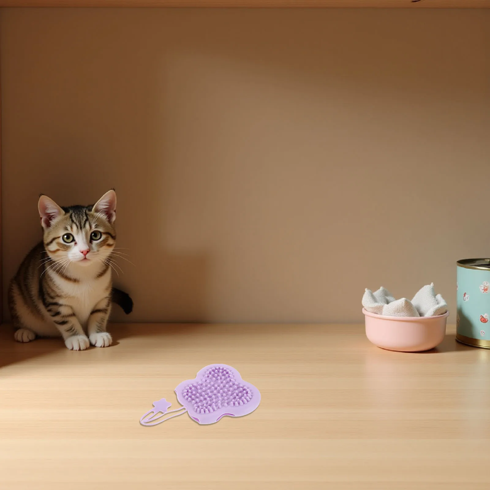

Dog Bath Scrubber Glove for Cats Small Dogs Silicone Grooming Brush 12.9x6.3x1.4 Inch Purple Deep Clean Hair Remover Massage