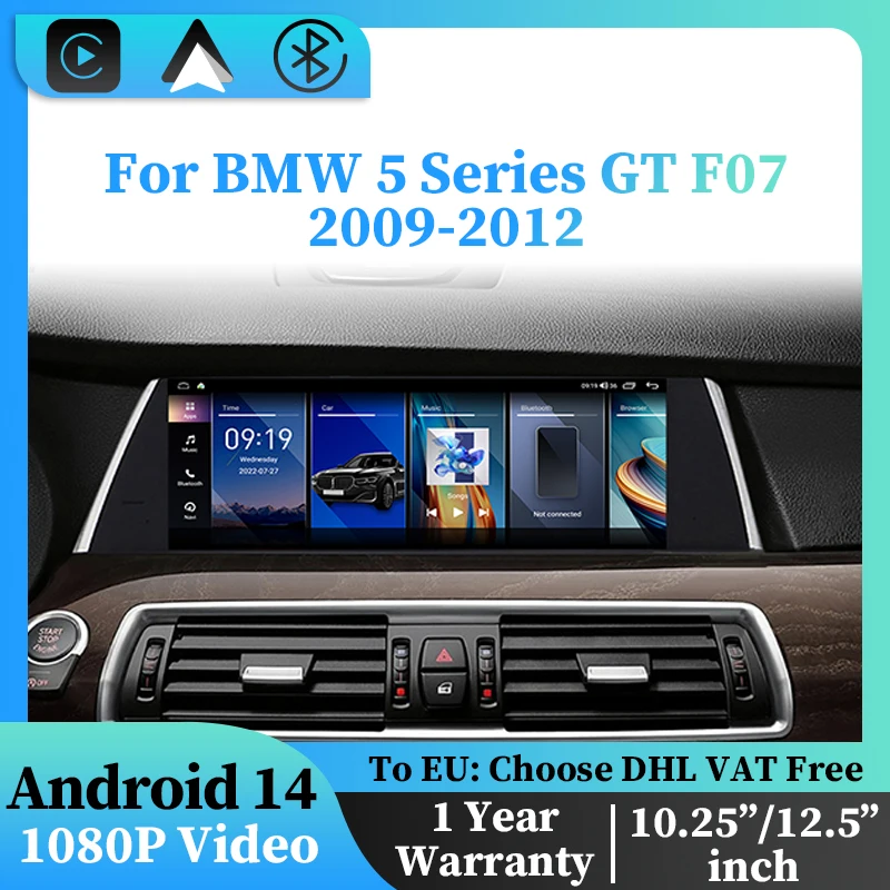 

Android 14 Car Radio Android Auto For BMW 5 Series GT F07 Carplay ID8 8 Core Car Video Player Car Multimedia Player Navigation