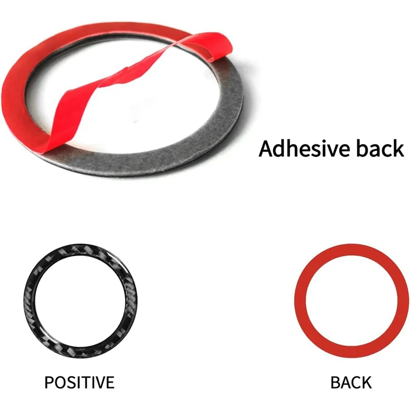 Car Carbon Fiber Engine Start Stop Button Ring Trim Cover For Lexus Is IS250 IS300 IS350C 2006-2012 Spare Parts Parts-Y79A