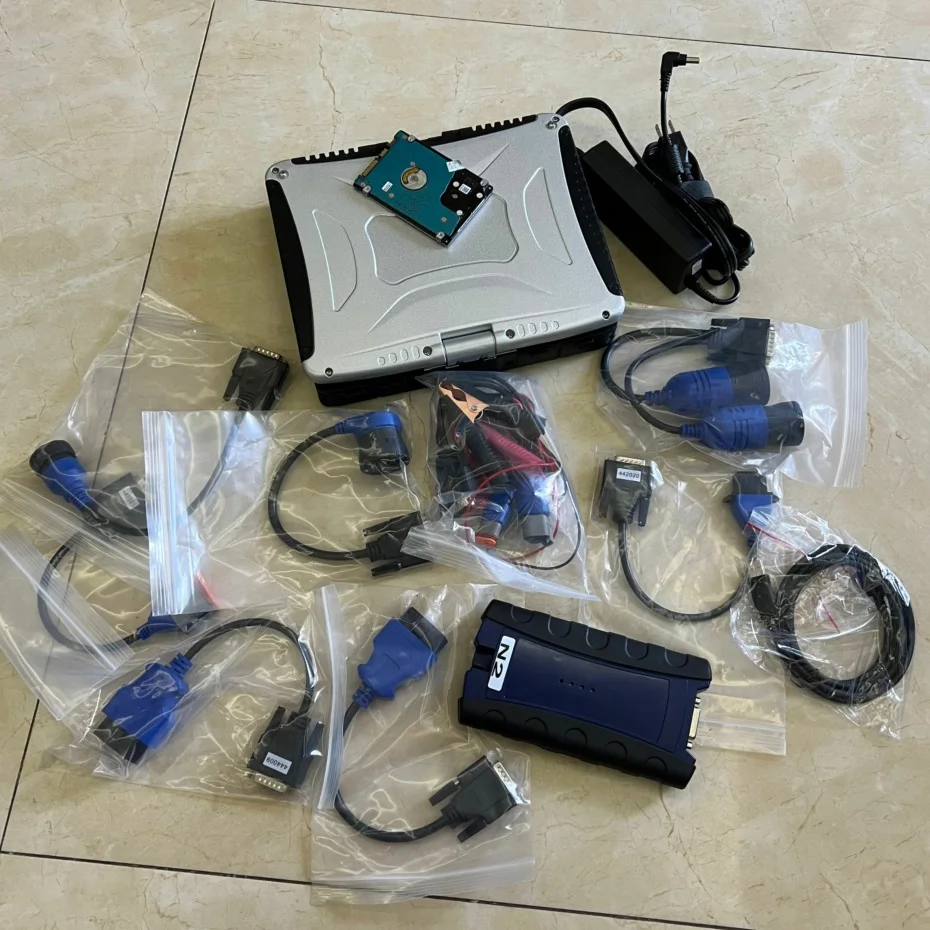 

Диагностический сканер 24 В для тяжелых грузовиков 125032 Usb Link 2 Bluetooth-адаптера Полная система ноутбука Cf19 i5 4g Сенсорный экран ПК