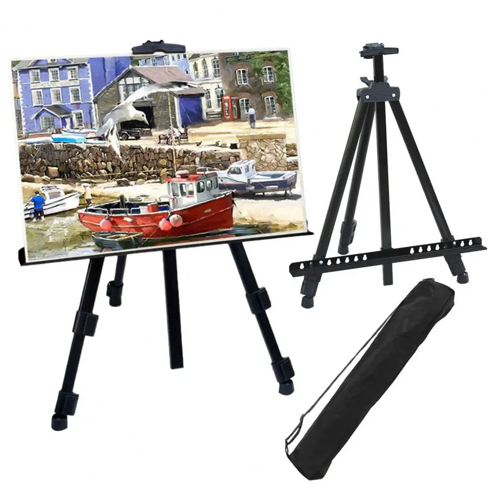 Metal Easel Angle Adjustable Free Lifting Stable Support Widened Bracket Painting Canvas Metal Easel School Supplies