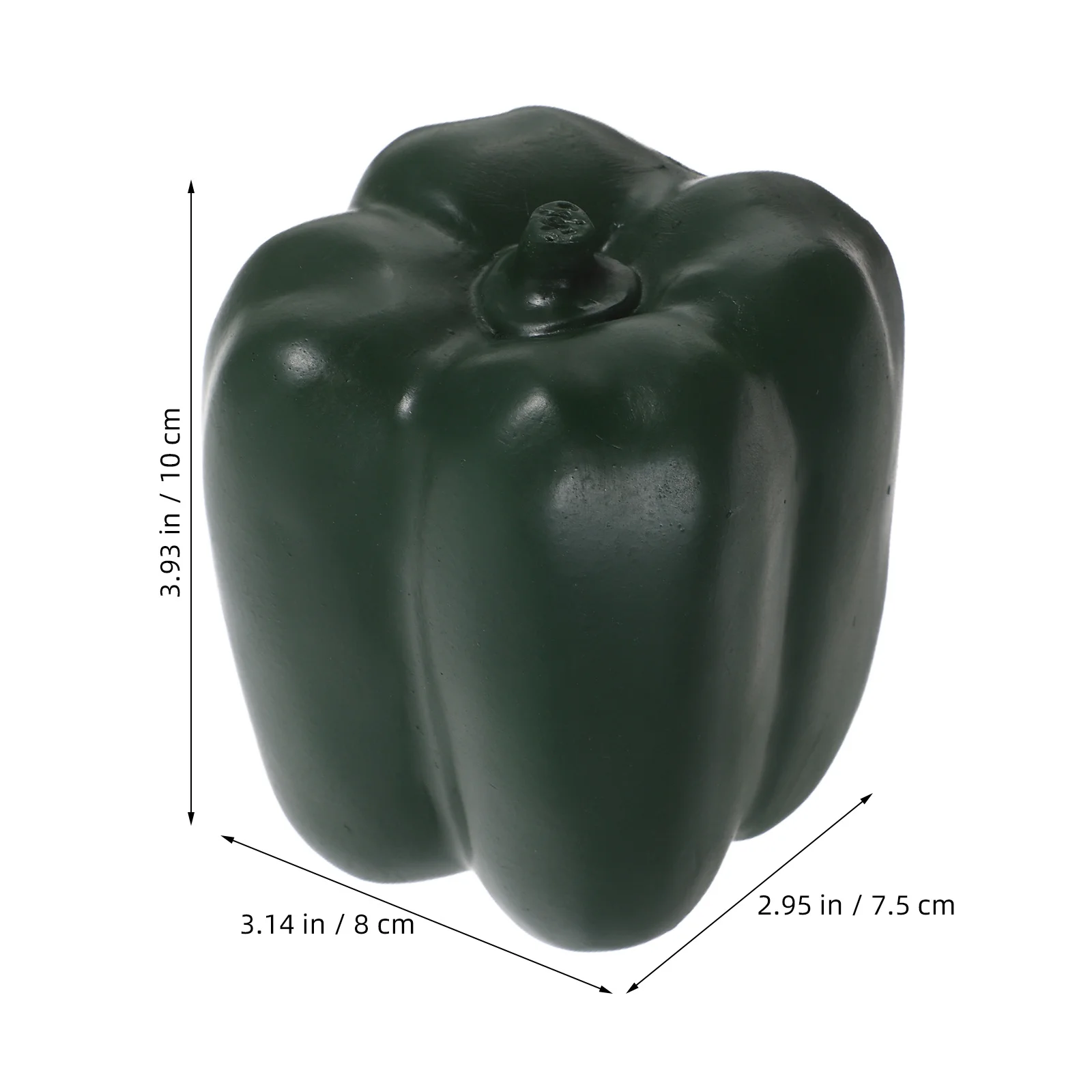 واقعية الفلفل الأخضر المخفية مفتاح مربع في الهواء الطلق حديقة تمثال أمن الوطن مفتاح تخزين حامل مقاوم للماء الفلفل حديقة التماثيل
