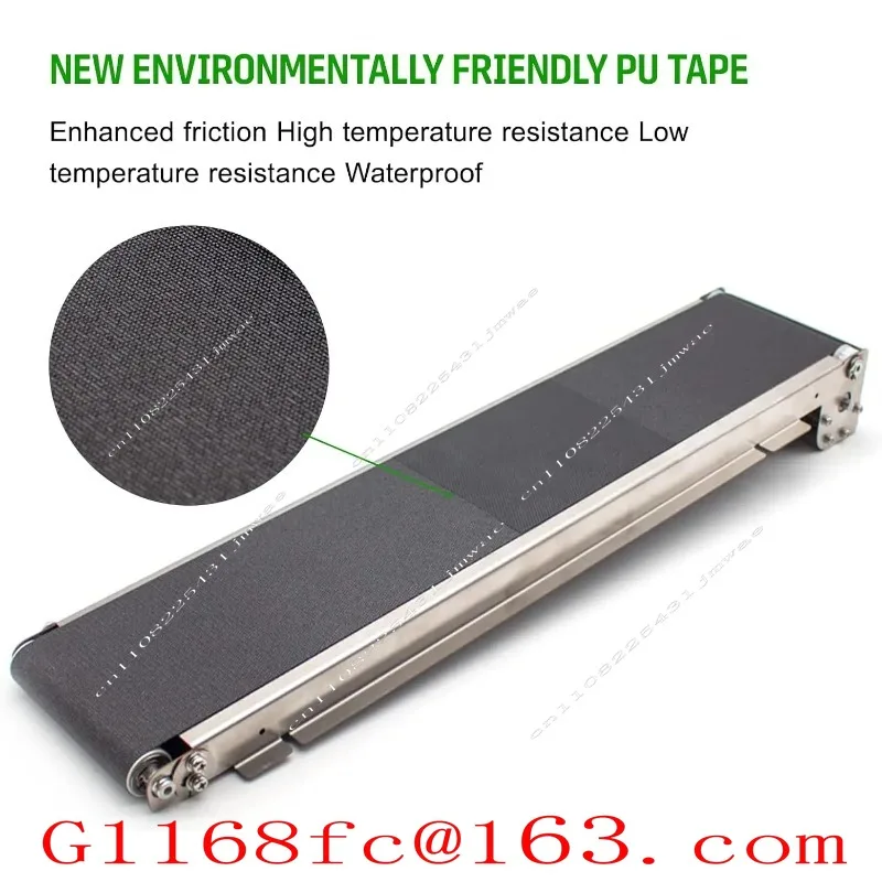 Stainless Steel Mini Conveyor 460MM/552MM Vending Machine Track Cargo Channel DC 24V Automatic Conveyor Belt Load 3.5-5KG 35RPM
