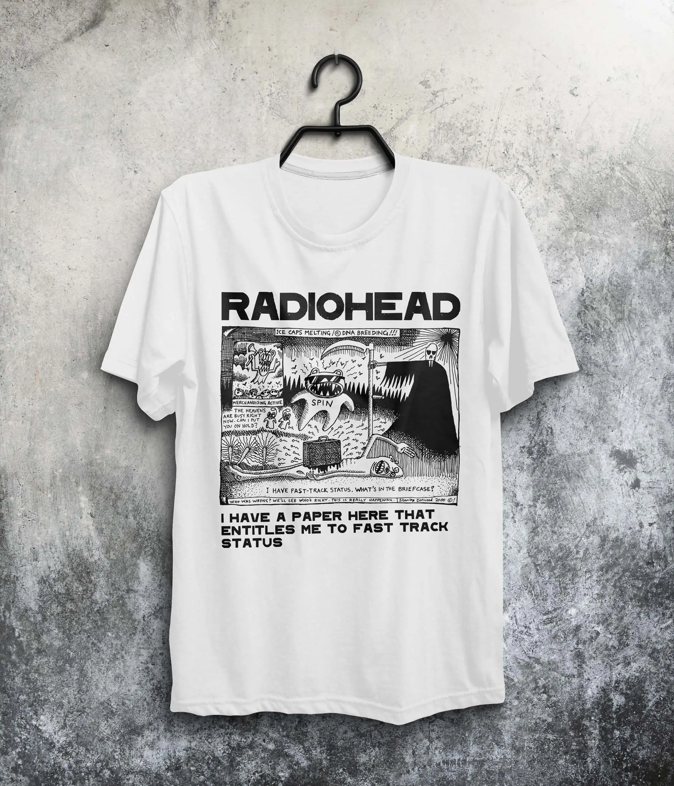 I have paper hear Radiohead Band T shirt for men women