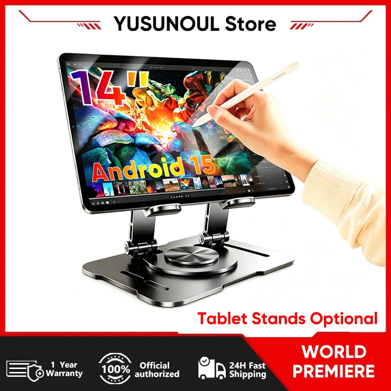 

2026 New Flagship Global Firmware 14 Inch Android 15 Tablet 5G WiFi 2.5K Display 20GB 512GB Планшет GPS Pads Wifi Laptop