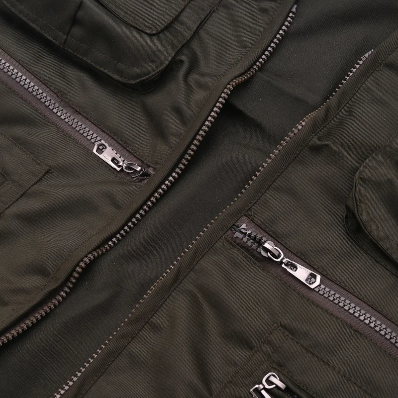 Men's Fishing Vest With Multi-Pocket Zip For Photography / Hunting / Travel Outdoor Sport