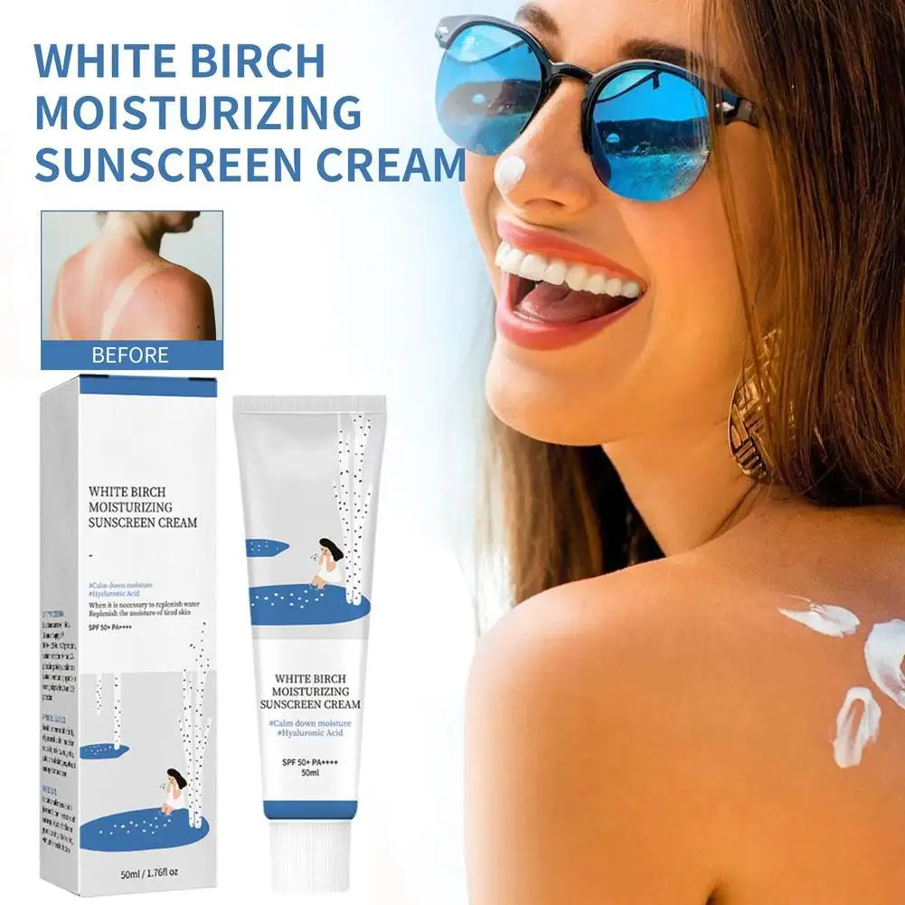 50Ml Isolatie Lotion Beschermer Gezichts Sunblock Anti Oxidant Voorkomen Spot Olie Controle Vochtinbrengende Crème Whitening Zonnebrandcrème